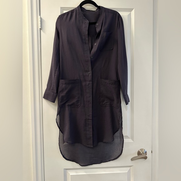 Navy Talula LongSleeve Button Down Size XXS - Picture 1 of 3